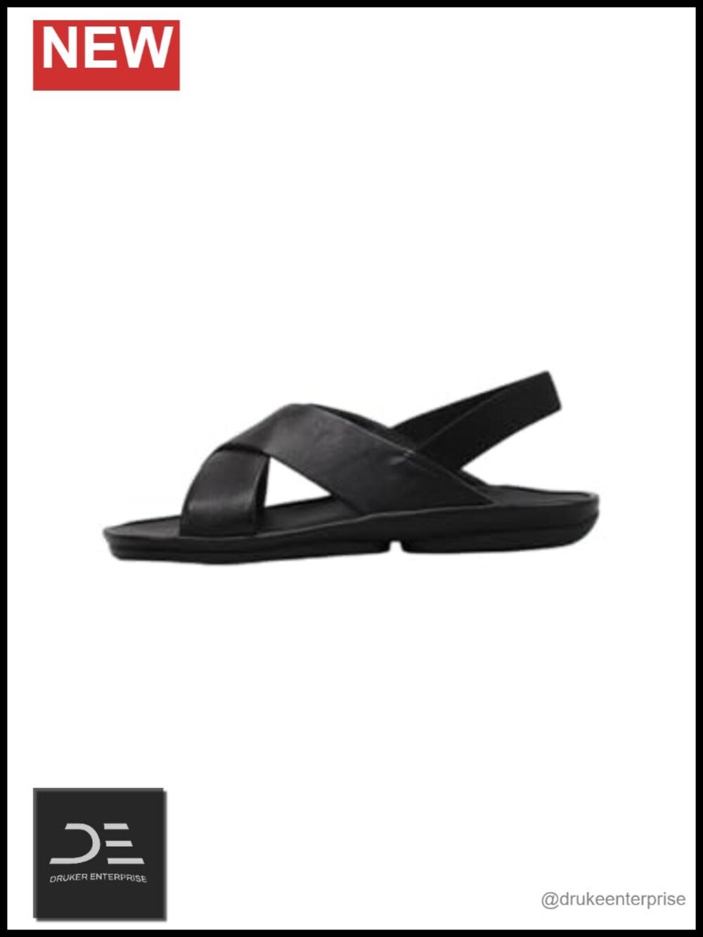Camper Women's Leather Sandals - X-Strap Gladiator Flats, Slip On, Open Toe